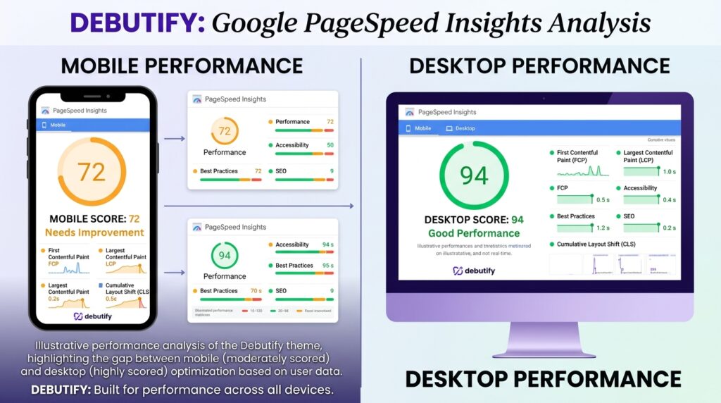 debutify google page score score