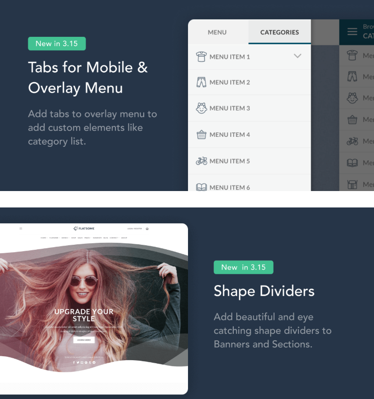 flatsome theme mobile overlay