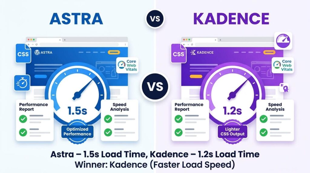astra kadence loading speed comparison