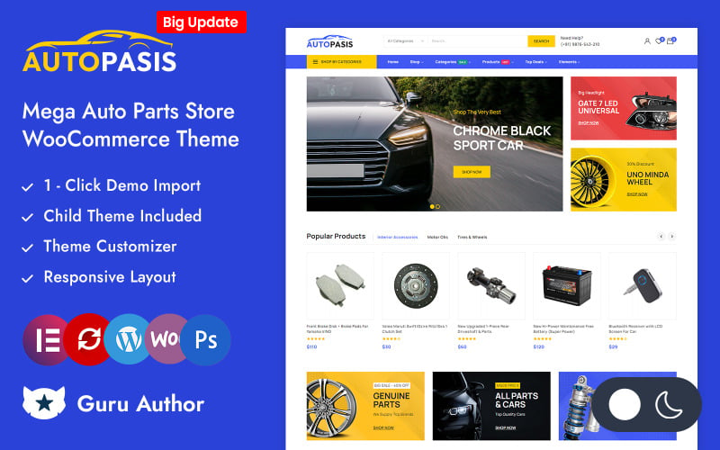 Autopasis Automotive WooCommerce Responsive Theme