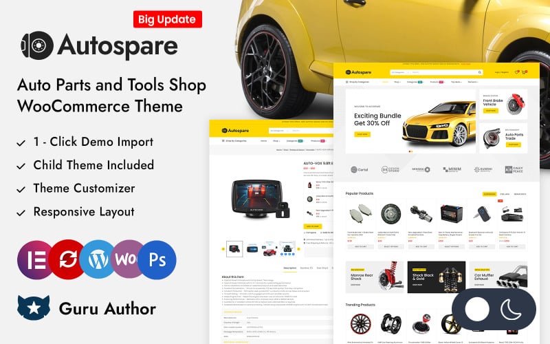 Autospare Auto Parts and Tools WooCommerce Theme
