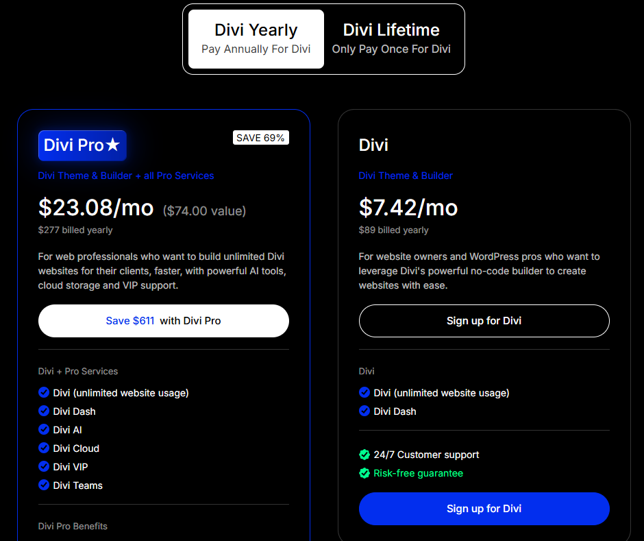divi yearly discount