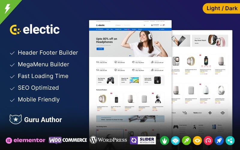 Electic Electronics and Computer Tech Store WooCommerce Theme