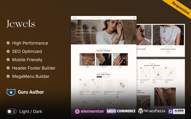 7 Best WooCommerce Themes for Online Jewelry Store Jewels Jewelry and Diamond Gem Store Theme