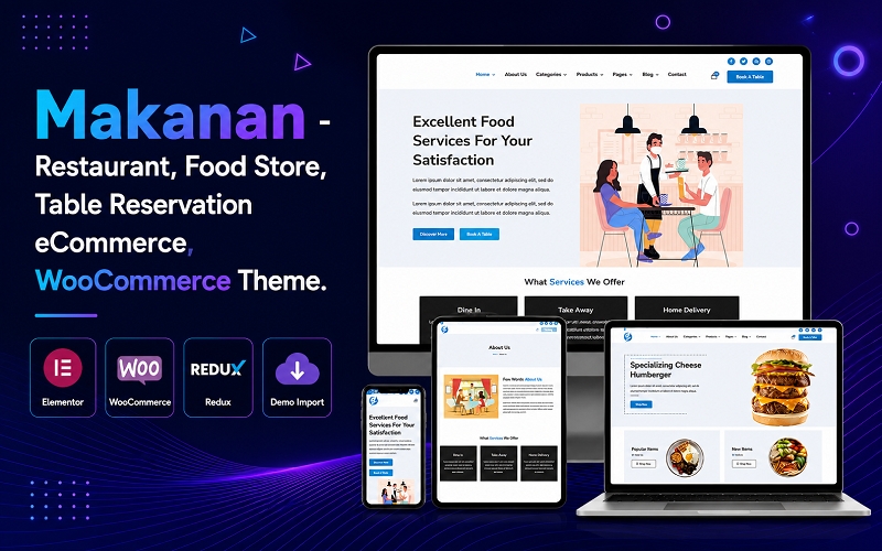 7 Best Food and Restaurant WooCommerce Themes Makanan WooCommerce Restaurant and Food Store Theme