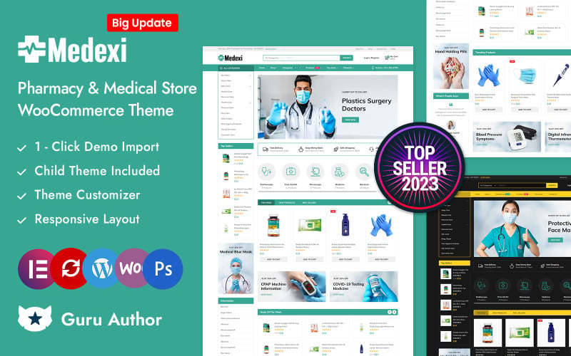 Medexi Medical Pharmacy Drug Store WooCommerce Theme