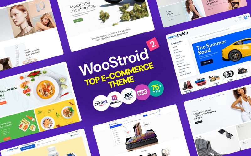 7 Best Food and Restaurant WooCommerce Themes Woostroid2 - Multipurpose Elementor WooCommerce Theme