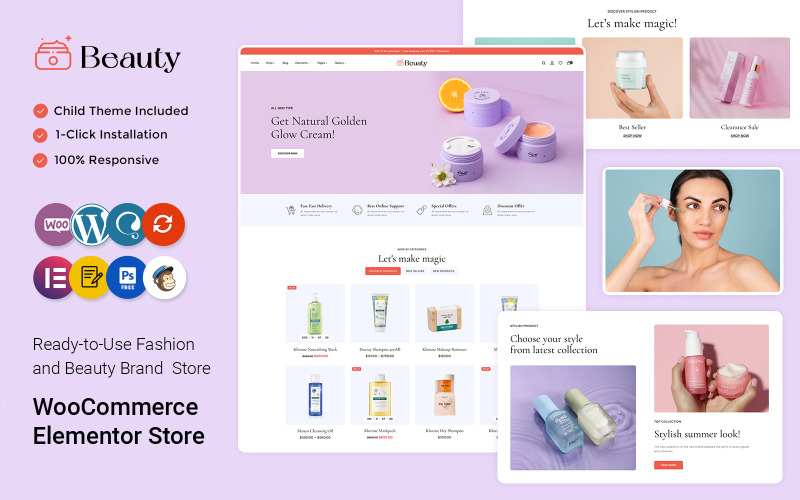 Beauty – Skincare Cosmetics and Spa and Ayurvedic Store WooCommerce Theme