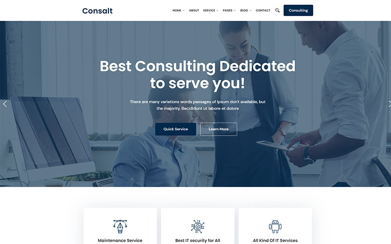 Consalt – Consulting Responsive WordPress Theme