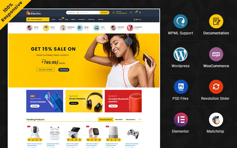 Electro Multipurpose Elementor WooCommerce Store