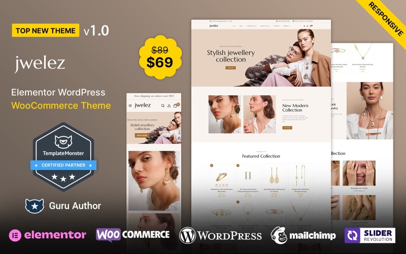 Jwelez – Jewelry and Wedding Multipurpose Responsive WooCommerce Theme