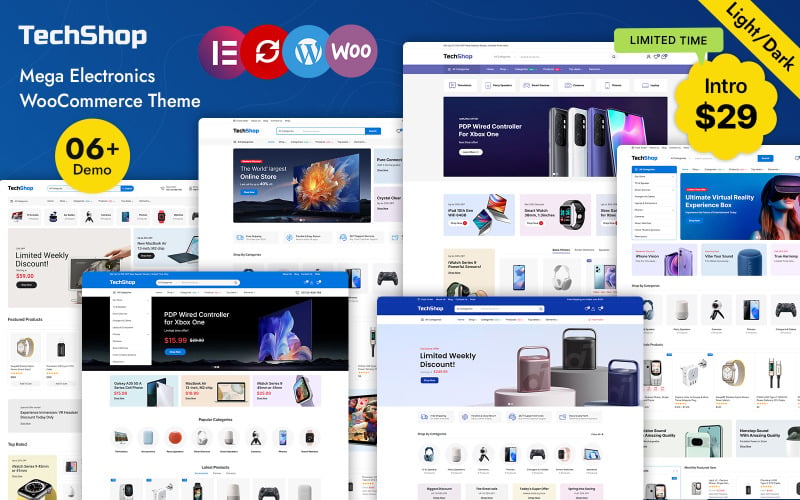 TechShop – Electronics TechStore WooCommerce WordPress Theme
