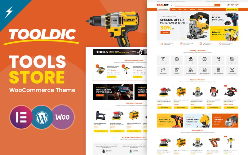 Tooldic – Tools & Auto Equipment WooCommerce Theme